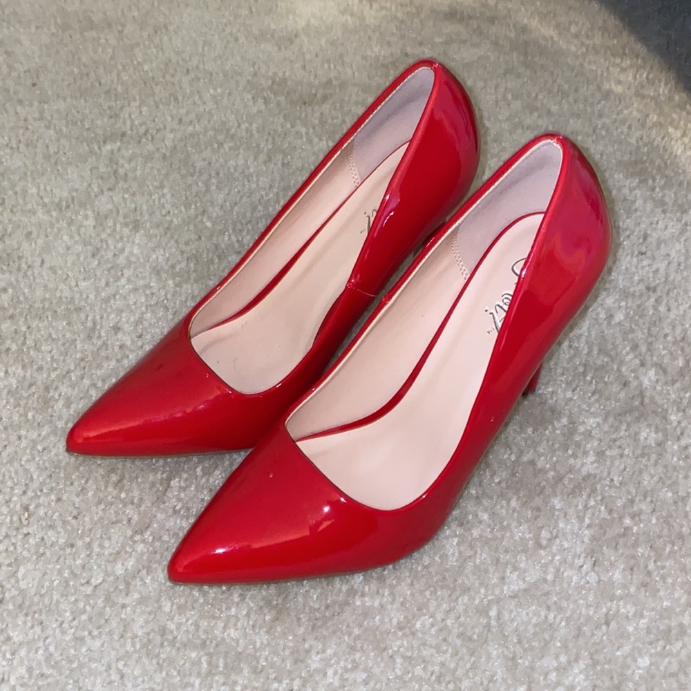 Size 9 red patent heels - worn once for a photo shoot.  These are beautiful! 👠